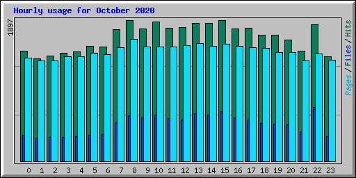 Hourly usage for October 2020