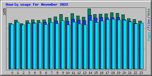 Hourly usage for November 2022